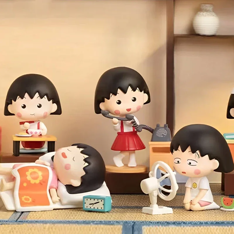 Новая модель Chi-bi Maruko глухая коробка фигурка Сакура момомоко серия смешная жизнь таинственный сюрприз коробка модель Угадай сумку игрушки