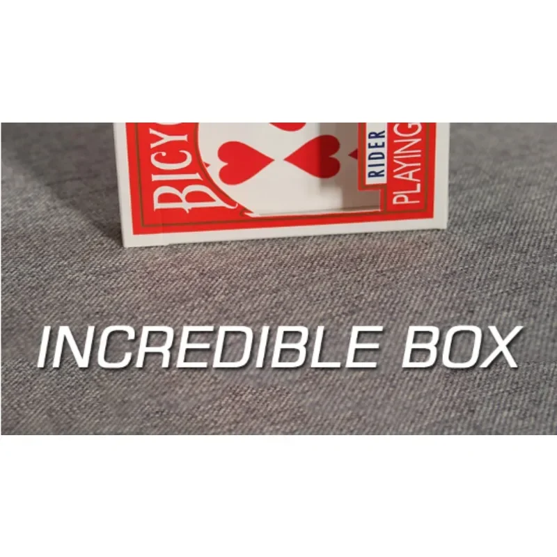 Incredible Box Poker Magic Tricks Card Appearing From Empty Box Magician Close Up Street Illusions Gimmicks Mentalism Props