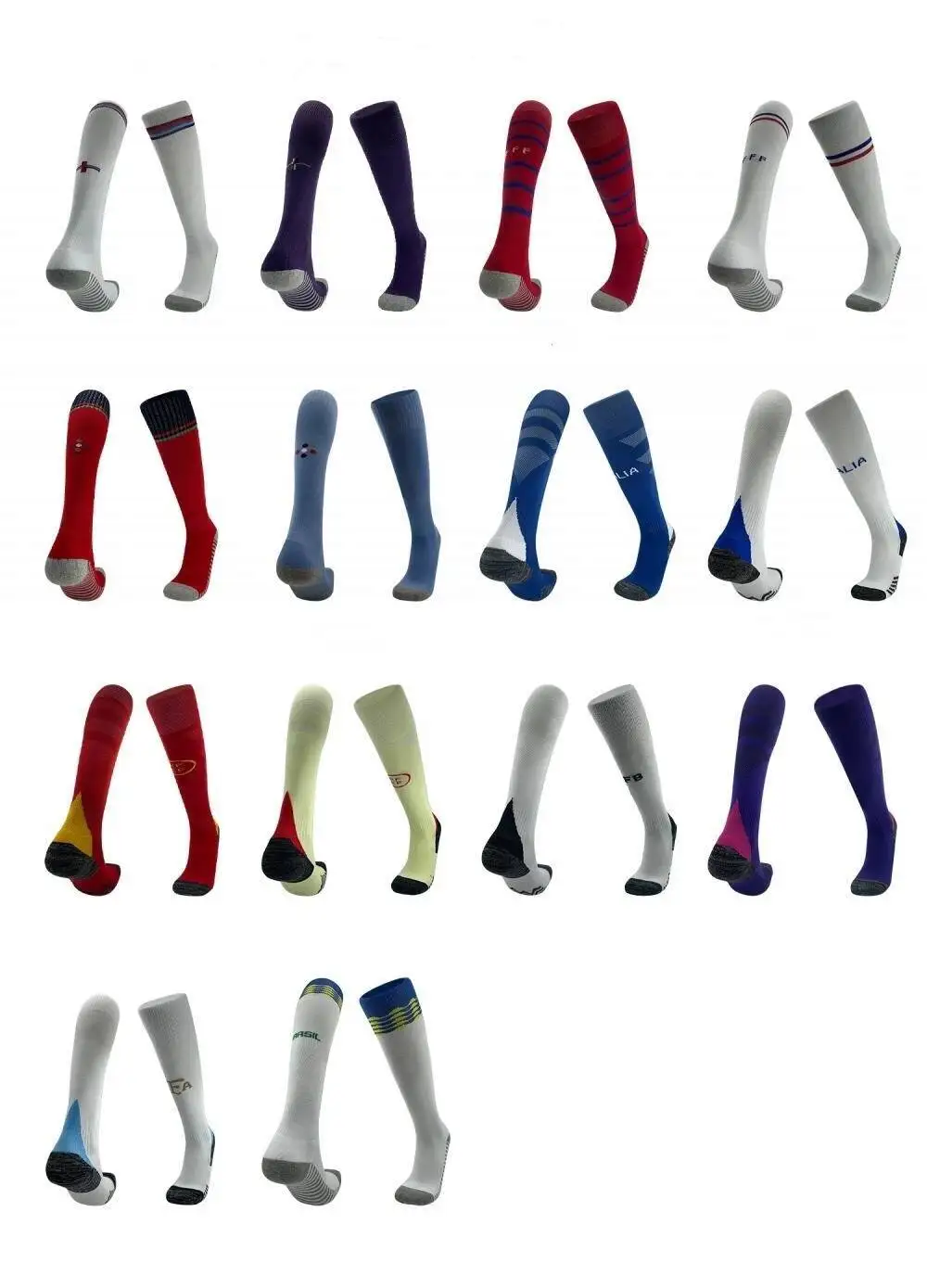 

24-25 National team football sports socks Italy France England SPAIN Germany Portugal Argentina adults children footwear