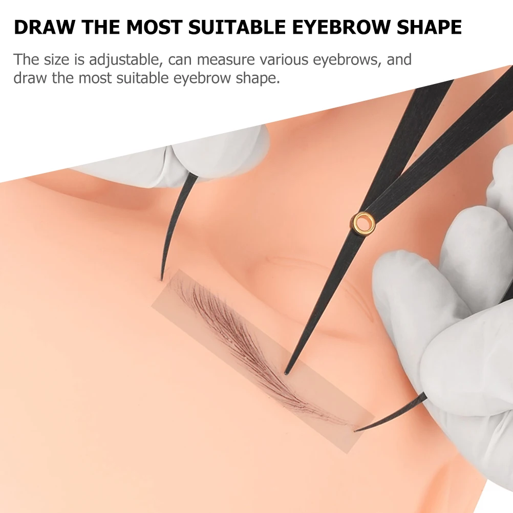 

Eyebrow Ruler Stainless Steel Measuring Tool Gold Ratio Blade Drawing Makeup Eyebrows Golden Ratio Rulers Metal Eyebrow