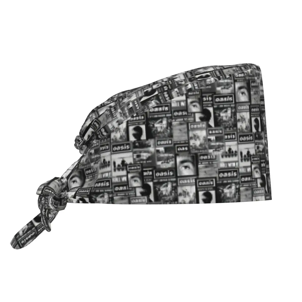 British Music Definitely Maybe O-Oasis Cleaning Working Cap Cool Men Women Scrub Cap Surgicals Hat Nurse Scrubs Hat For Dentist