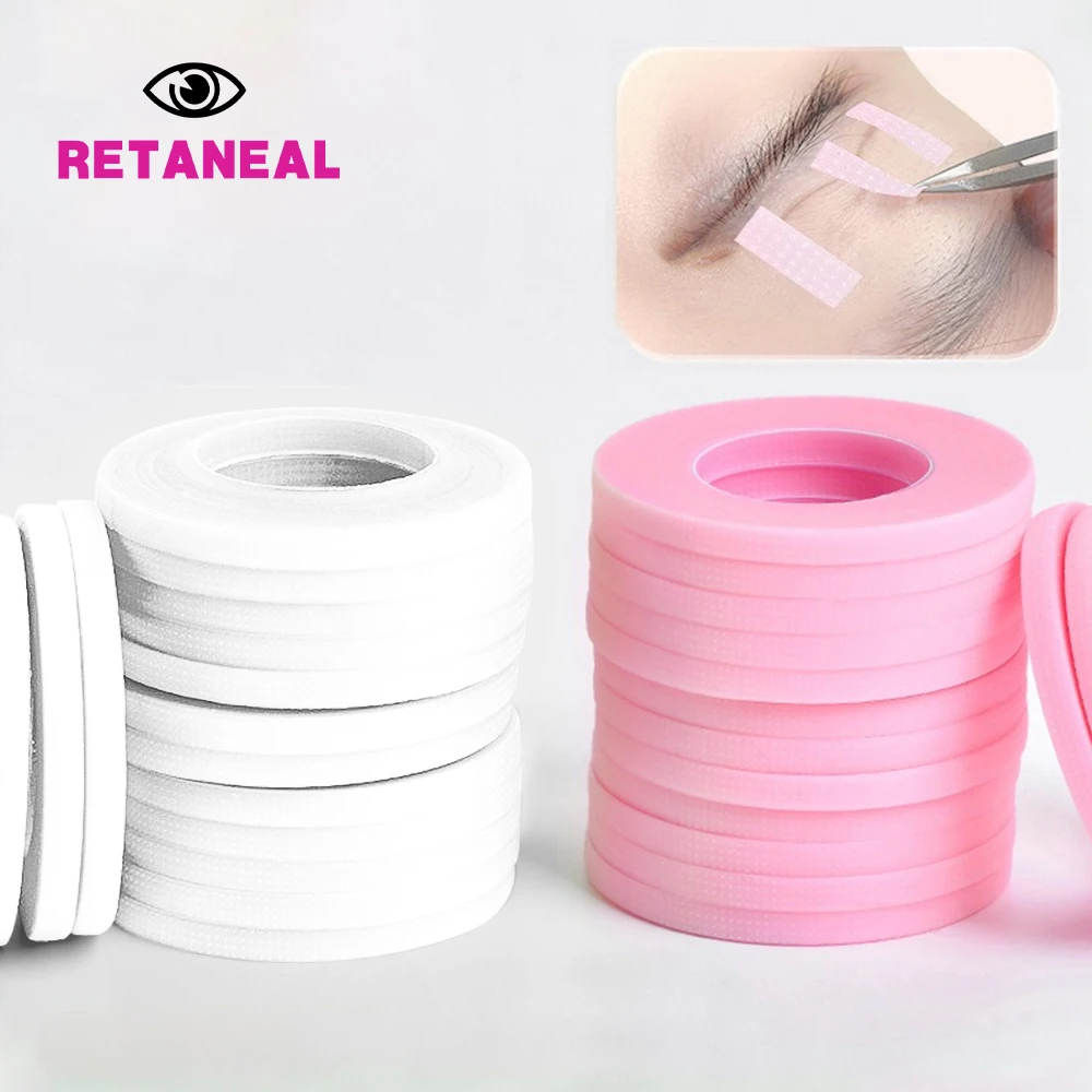 10PCS 4mm Width Eyelash Extension Tape Makeup Breathable Anti-allergy Easy to Tear Micropore Tape Professional Lashes Tape