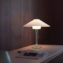 Bauhaus Table Lamp Nordic Personality led glass light Simple design fabric lamp for reading Study room Bedroom Bedside Lamp