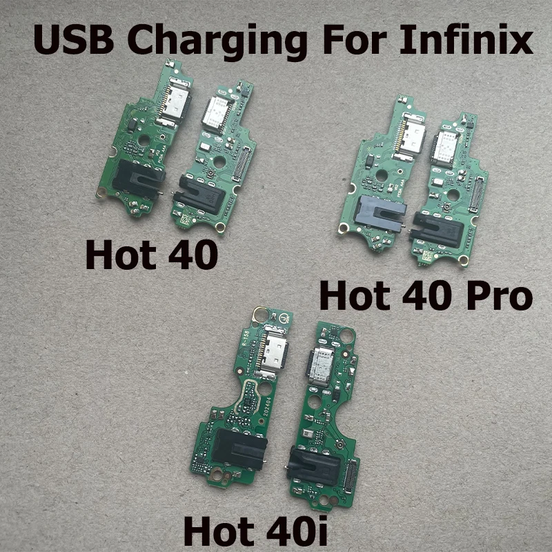 

Fast Charger Flex For Infinix Hot 40 40i Pro USB Charging Dock Board PCB Charger Port Connector Flex Cable X6837 X6836 X6528B