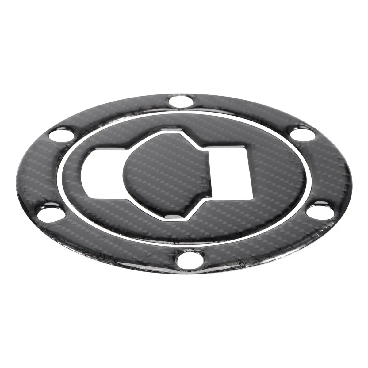 Compatible 3D Carbon Fiber Tank Gas Cap Pad Filler Cover Sticker Decals For R1200RT K1200S F650 R1150 R//GT/ ALL