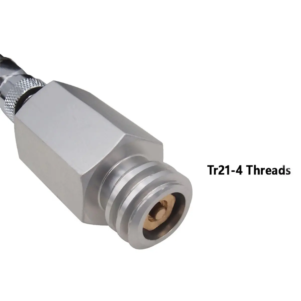 Budget-Friendly- Soda Club Sparkling Water Maker Large Bottle Connection Hose W21.8 with Dual Silver Fittings