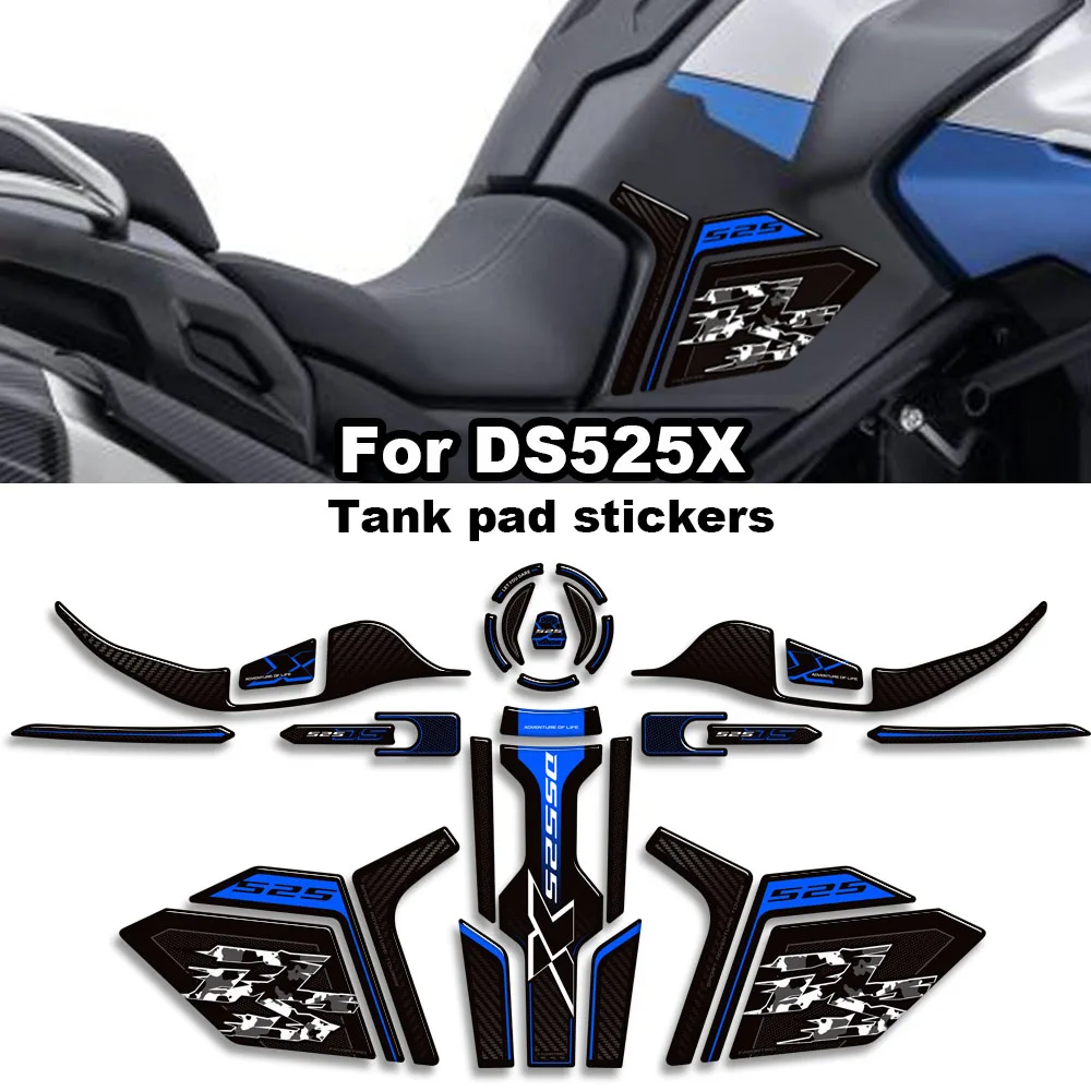 

For VOGE 525 DSX DS525X DS525 X DS 525X Adventure Epoxy Resin Motorcycle Fuel Tank pad Protector 3D stickers decorative kit