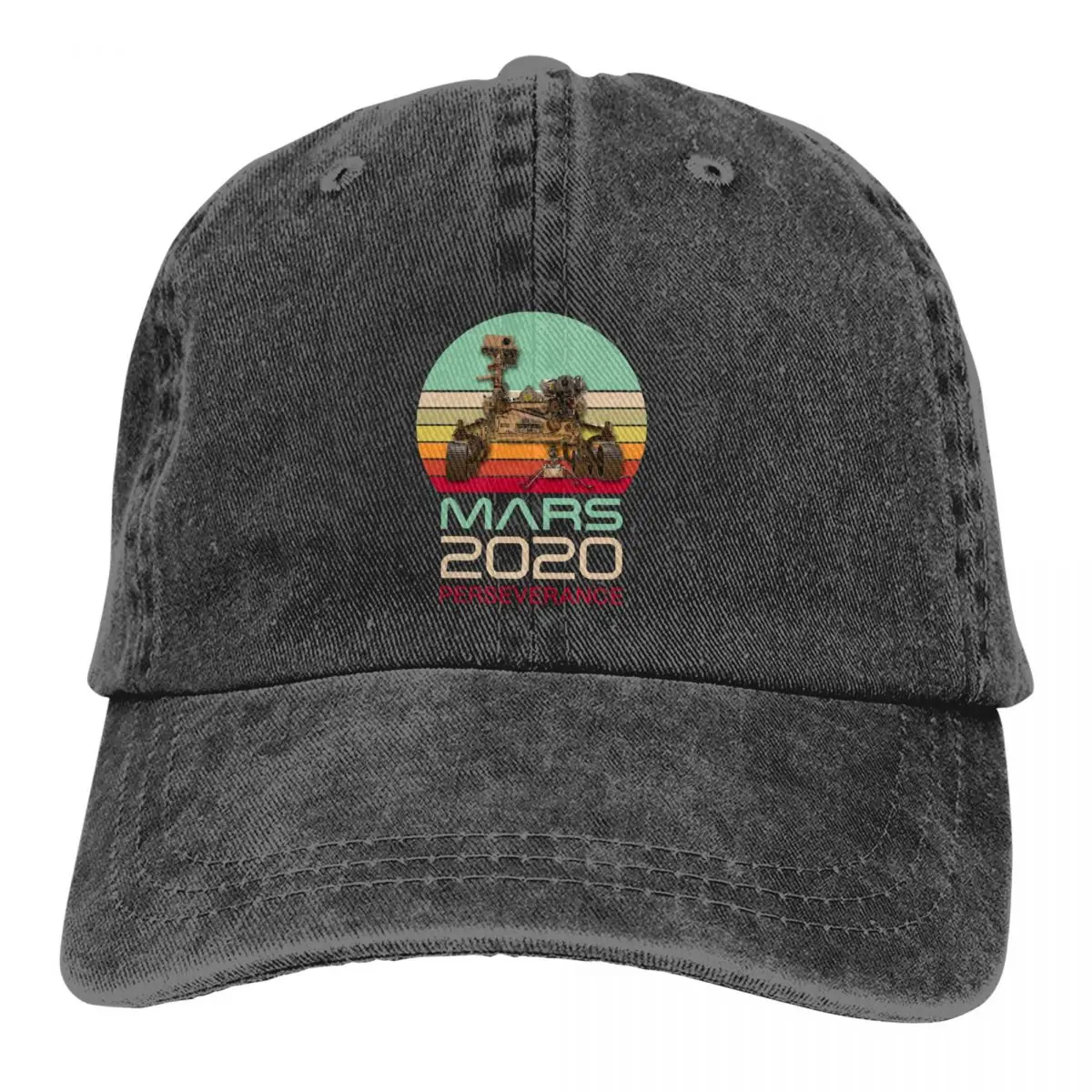 

Washed Men's Baseball Cap Retro Trucker Snapback Caps Dad Hat Mars 2020 Perseverance Golf Hats