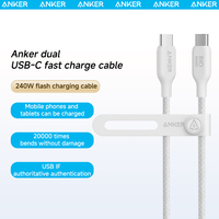 Anker 240W USB-C to USB-C Cable Bio-based Nylon Braided Data Cable Environmentally For iPhone 15 iPad Pro MacBooks Android