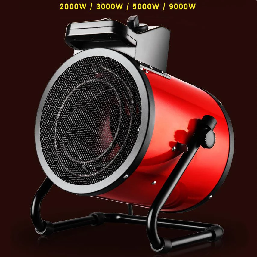 Aquecedor industrial elétrico de alta potência, com economia de energia, para casa, de oficina, reprodução, ventilador de aquecimento rápido