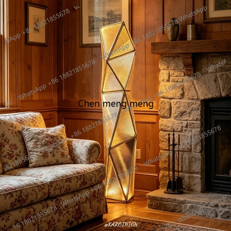 Wabi Sand wind geometric living room floor, stainless steel, homestay bedroom atmosphere decoration, ornament