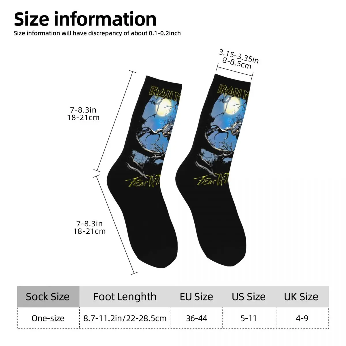 Iron Maidens Stockings Women Men Socks Warm Soft Retro Socks Autumn Climbing Anti Slip Design Socks Gift