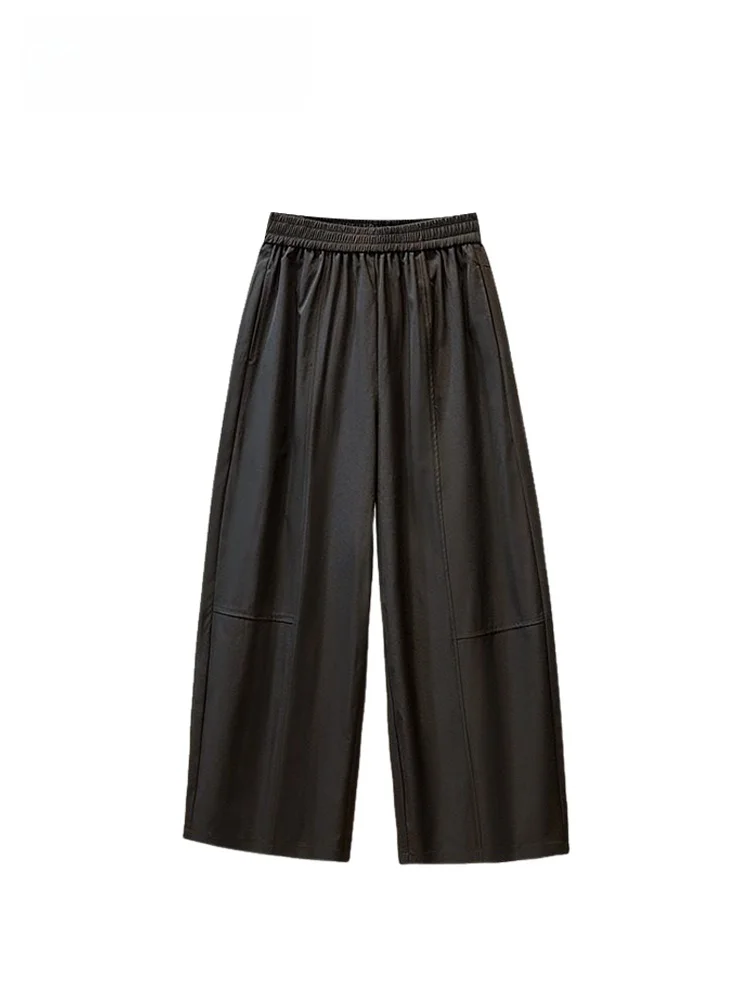 

High Waist A-Line Wide Leg Pants for Women plus Size Spring New Sle Pear ape Body Slimming Trendy Pants Casual Straight Leg