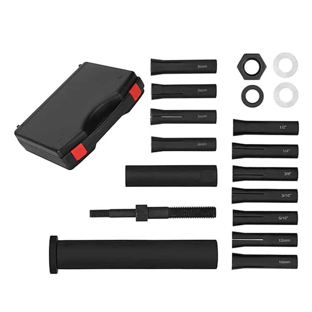 

95400 18pcs In-line Dowel Pin Puller Master Set Locating Pin Extractor Set Efficient Dowel Pin Puller Tool Car Maintenance Tools