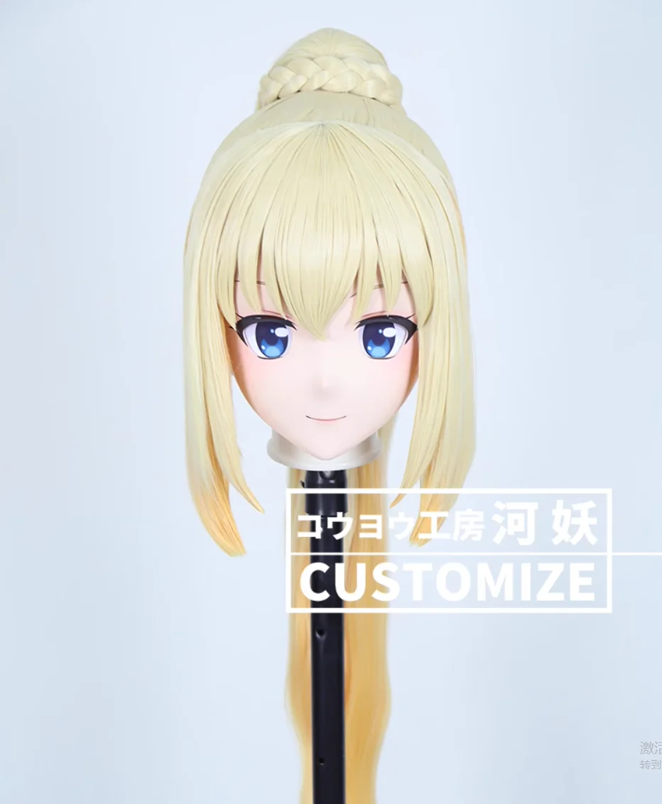 

C-10130 Настроить полную голову смола мультфильм косплей японский персонаж аниме ролевая игра Crossdress маска кигуруми с задней оболочкой