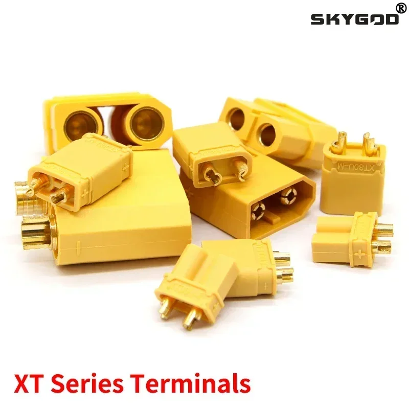 Conector serie XT XT30U XT60 XT90, traje de Terminal de soldadura tipo bala para batería de polímero de litio RC, modelo de avión, accesorios