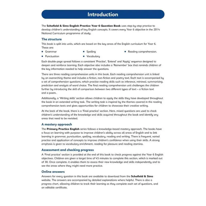 Primary Practice English Book Year 6 Available May 2023 Schofield And Sims Schofield And Sims 9780721717432 Book