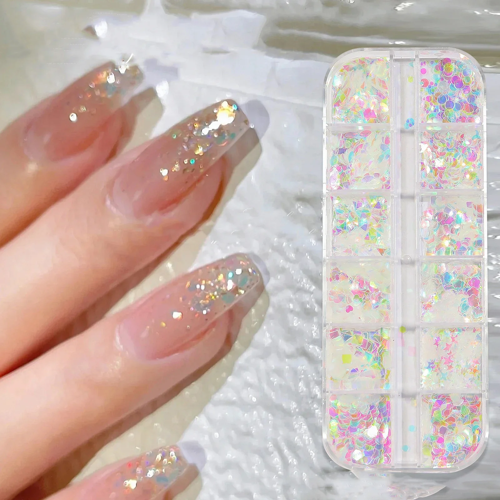 

Изысканный набор блесток для ногтей для потрясающего DIY-дизайна ногтей