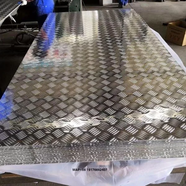 5 Bar Aluminium Tread Plate 1060 3003 5052 Alloy H14 H24 Temper 4ft X 8ft Embossed Aluminium Sheet for Industrial Floor