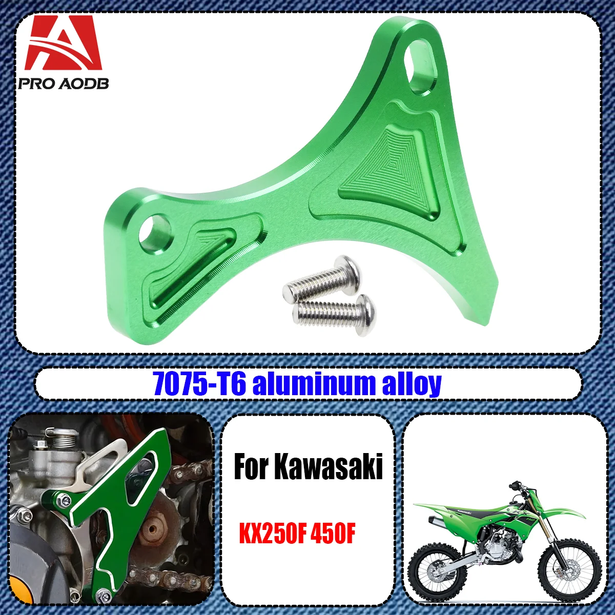 

Motorcycle CNC Guard Cover Chain Sprocket Cover Case Saver Engine Protector For Kawasaki KX250F 450F 250F 450F 2004-2016 Premium