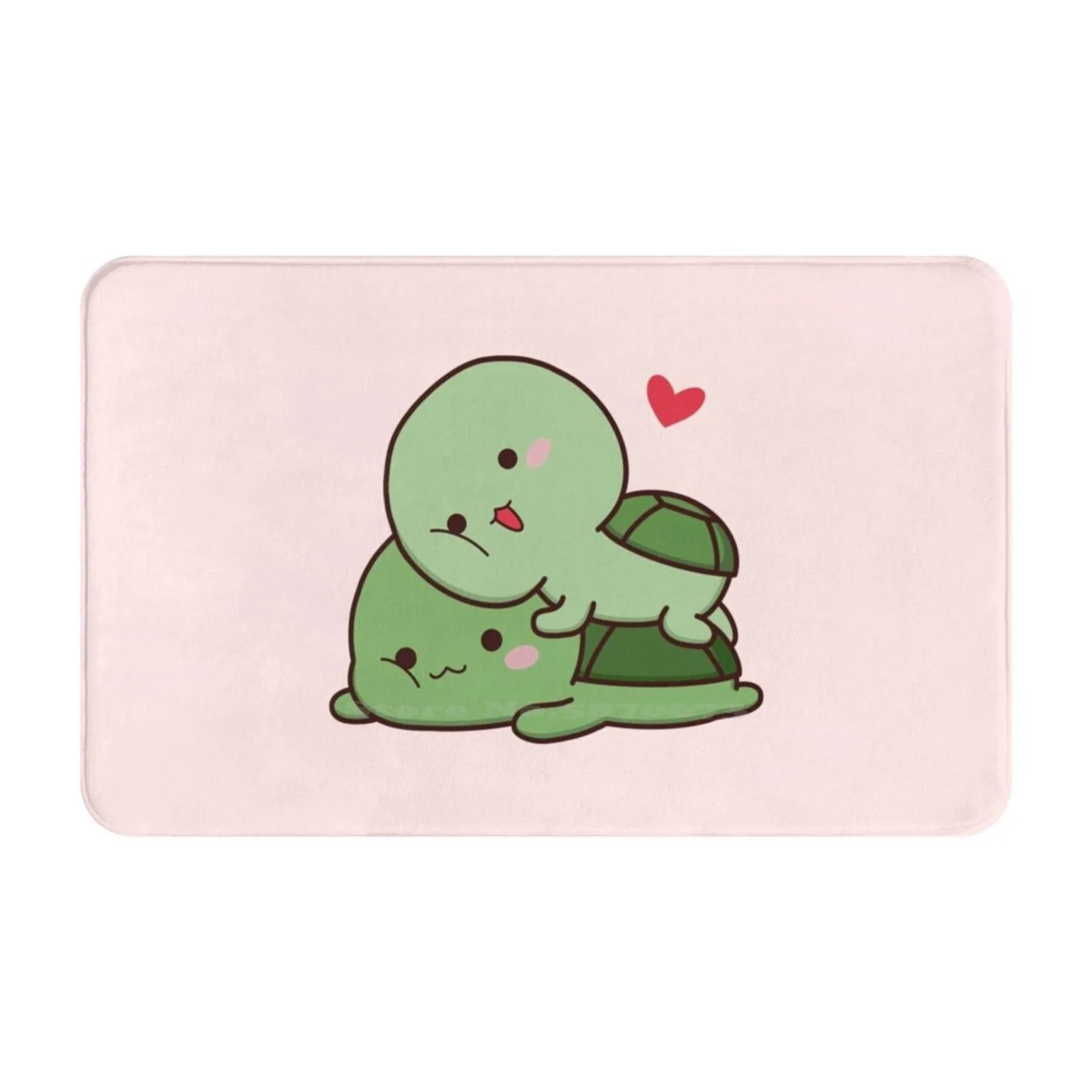 Yoko And Tomi Soft Cushion Car Home Carpet Door Mat Yokotomi Yoko Tomi Yoko And Tomi Turtle Love Kiss Kawaii Cute Hugs For