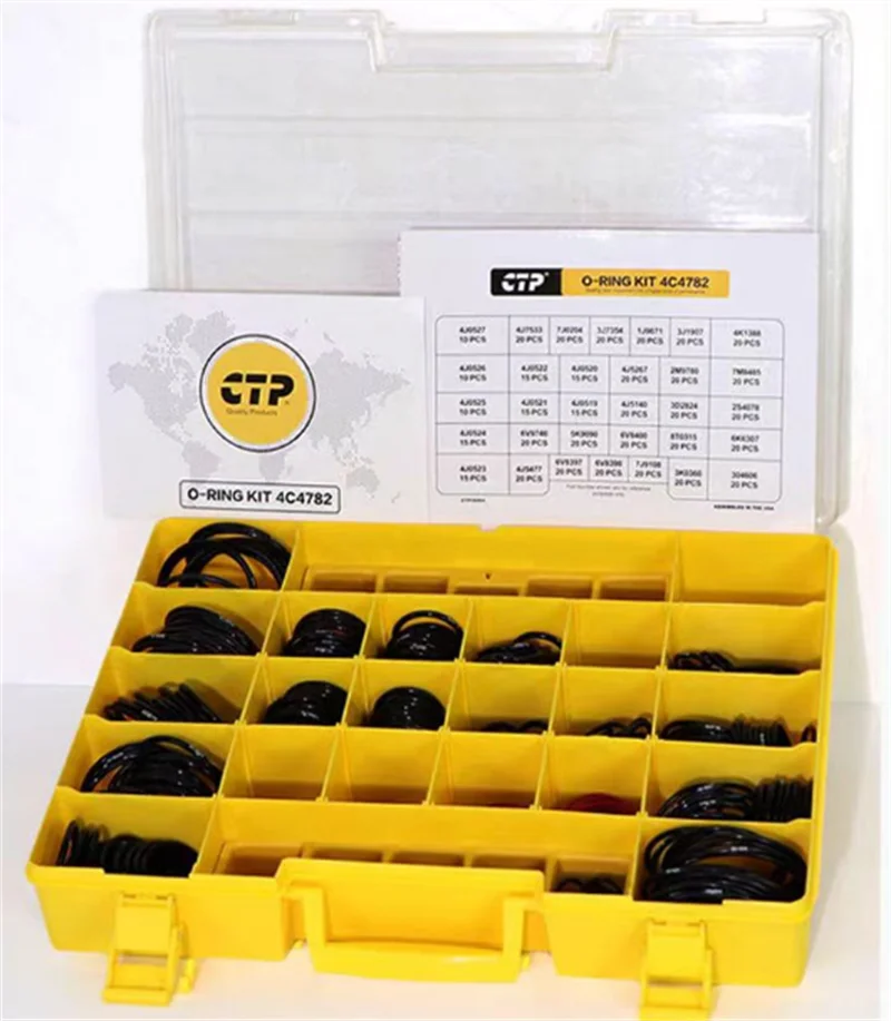 CAT O-RING kit 4C4782 O ring oil seal kit box Rubber O ring 4C-4782 4C4782 For caterpillar 320 313 High quality