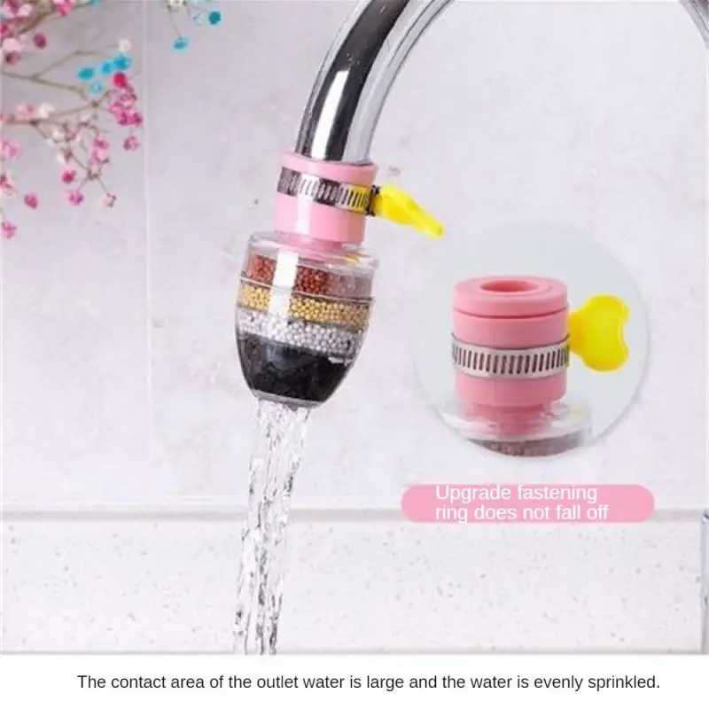 Showerheads Faucet Water Filter Household Retractable Rotatable Splash-proof Small Shower Water Filter Ordinary Faucet Universal