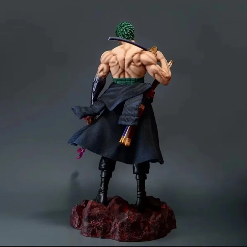 애니메이션 대형 50cm 오두룡 원피스 독수리 칼을 든 짜증나는 짜증이 많은 조로 수집용 스태츄 모델 피규어 장식품 선물