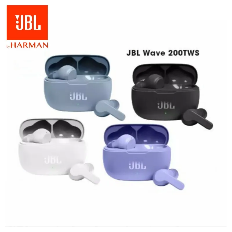 JBL-Écouteurs sans fil W200 avec micro, version Ian, écouteurs Bluetooth 5.0, écouteurs de sport, caractéristiques True WAVE 200TWS