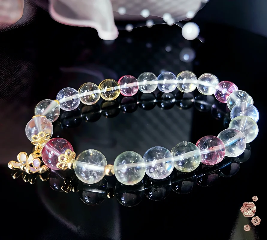 

Jewelry Bracelet Fashion Rainbow Crystal Women's Hand Bracelets Handmade Lucky Hope Beauty