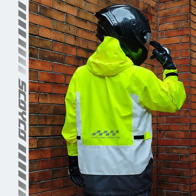 RC11 2026 New Split Motorcycle Rain Suit Typhoon‑Resistant Windproof Rainstorm‑Proof 4‑Season For Moto Commute Tour Rider