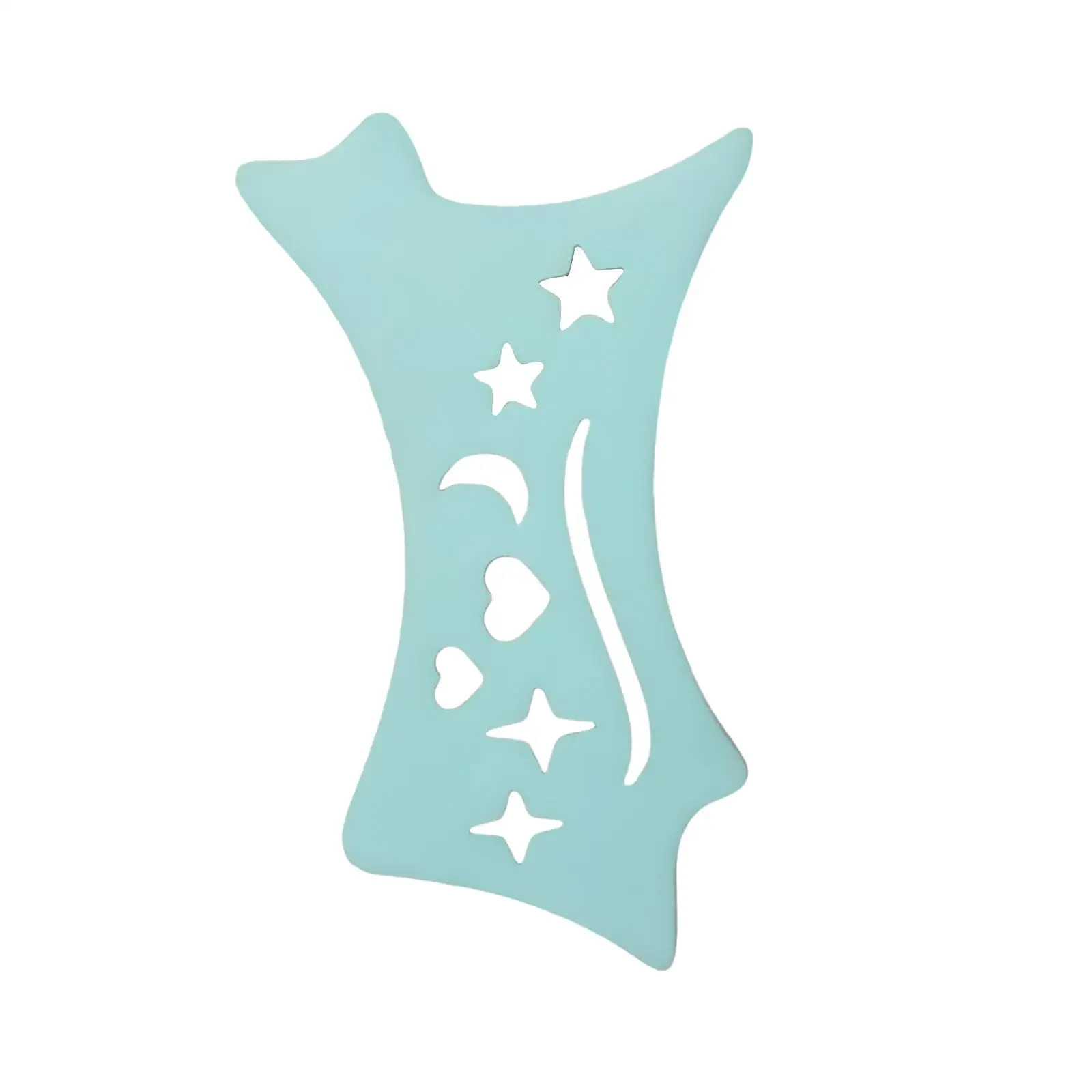 4xEyeliner Stencil อุปกรณ์ทาอายไลเนอร์ซิลิโคนอเนกประสงค์แบบใช้ซ้ำได้สำหรับเลดี้ บลู