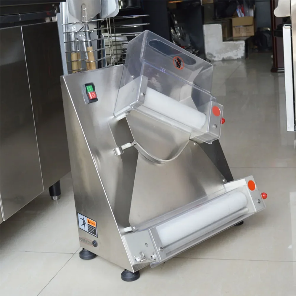 Automatic 12 inch Pizza Crust Shaping Machine Commercial Pizza Dough Pressing Machine Pizza Processor Cake Press