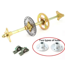 Analyste d'essieux arrière RL Go Karts, assemblage d'invitation avec moyeu Electrolux, disque de frein 610mm, 160-37T JOSpignon UCP 420, STD 20mm, 204mm
