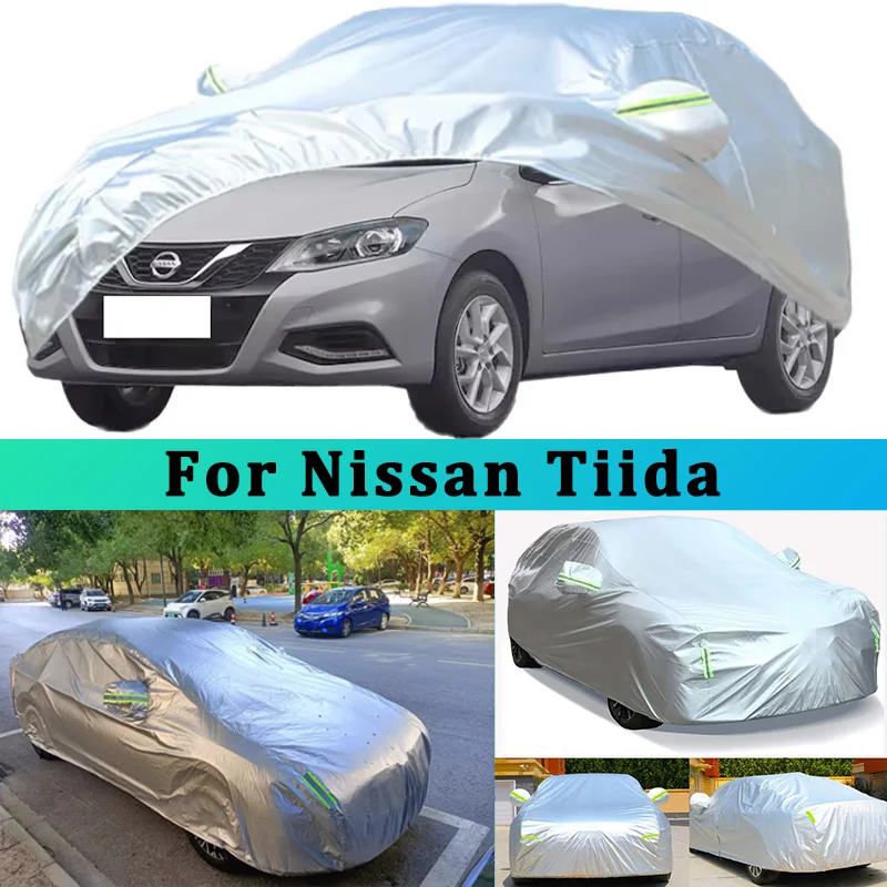 

Для Nissan Tiida уличная защита полные автомобильные чехлы снежный чехол солнцезащитный козырек водостойкий пылезащитный внешние автомобильные аксессуары