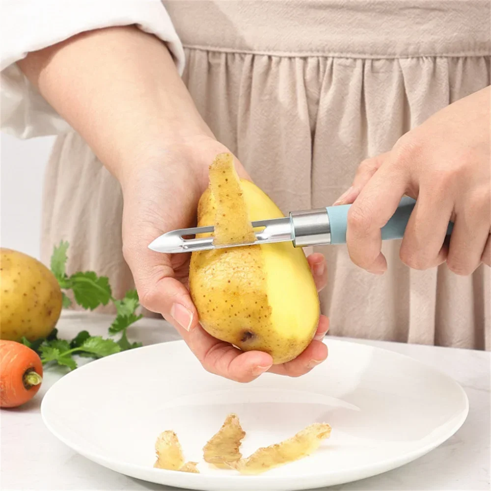 Stainless Steel Fruit Peelers Kitchen Potato Peel Removal Vegetable Peelers Manual Fast Peeling Vegetavle Cutter Kitchen Tool