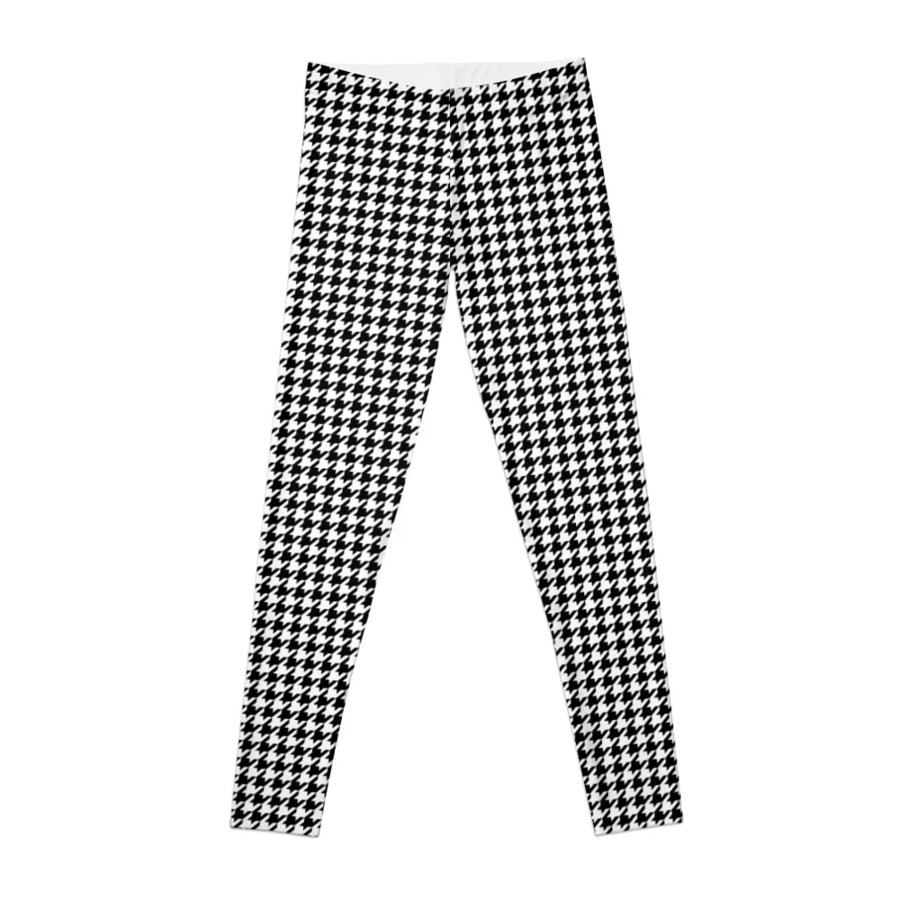 

Houndstooth Black And White Checkered Leggings gym leggings womens Gym woman new in pants & capris