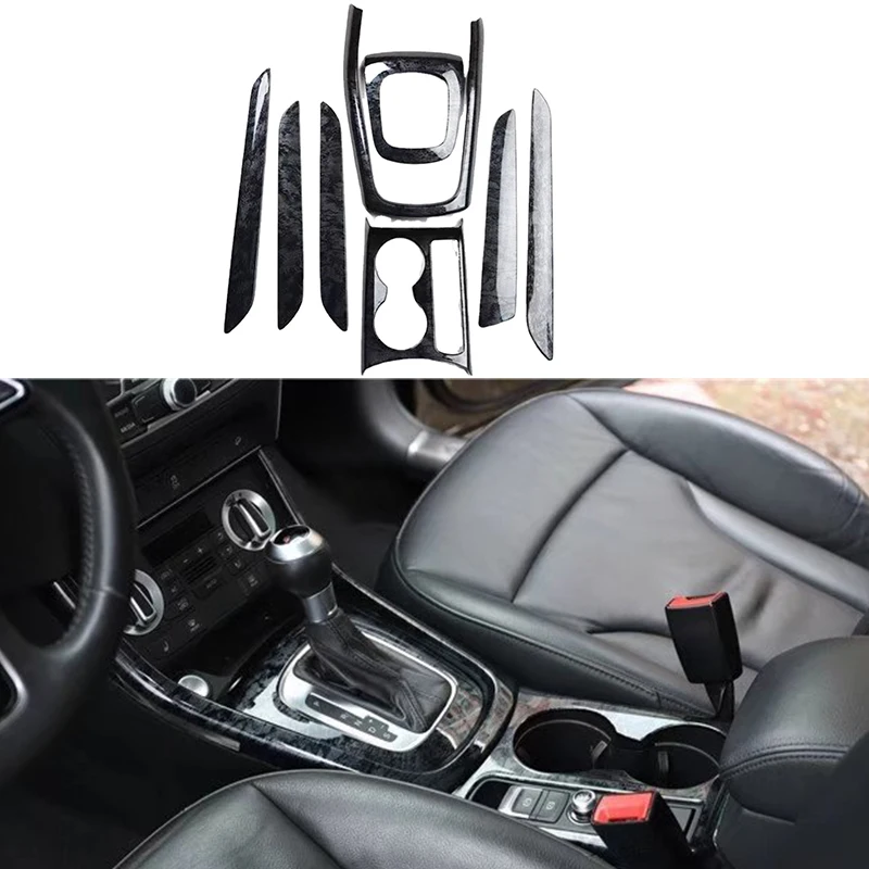 

For Audi Q3 2013 2014 2015 2016 Interior Black Wood Color Dashboard Trims Car Styling Accessories Sticker