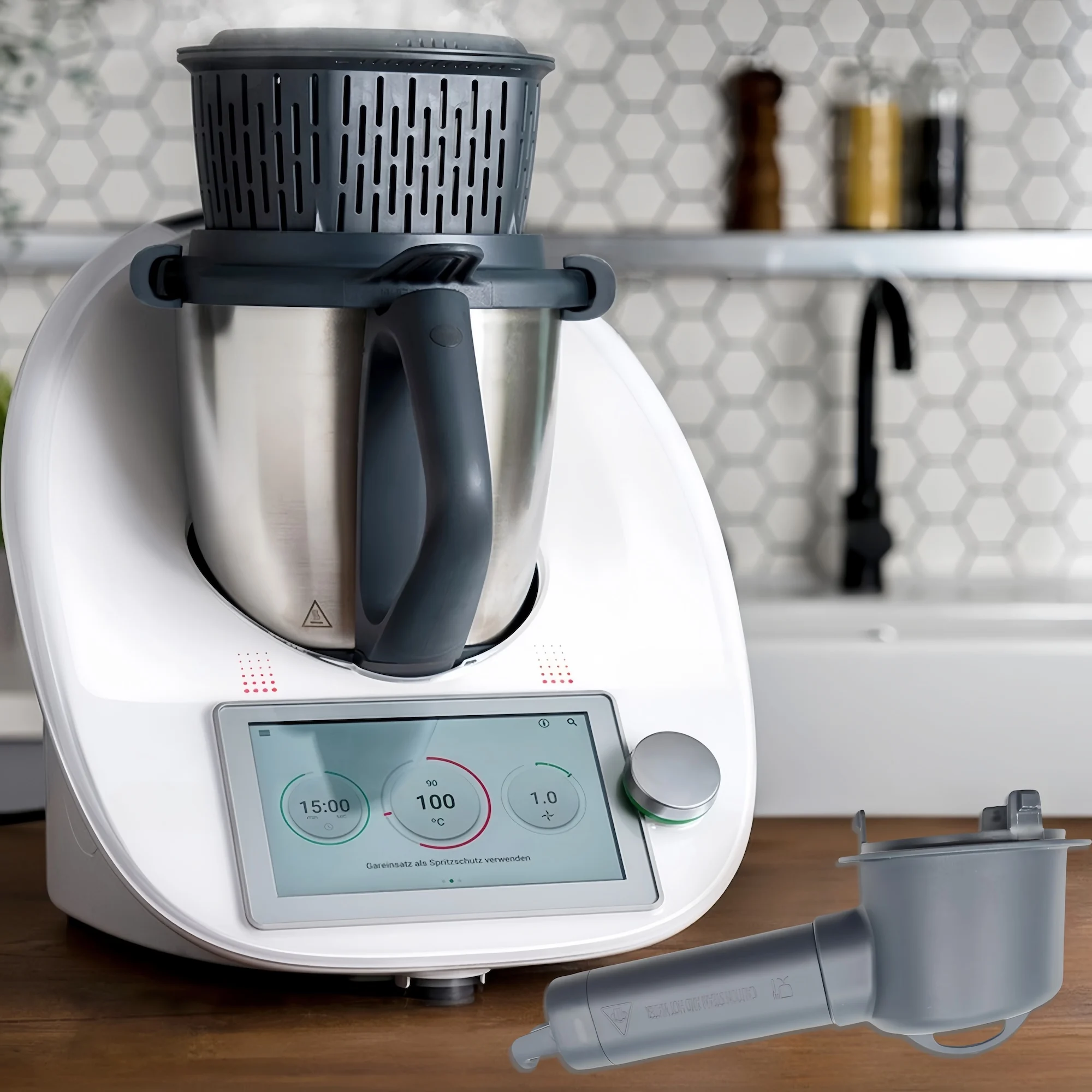 Steam Diverter for Thermomix TM5 TM6 TM31 TM21, Kitchen Wall Cabinets Protection Steam Deflector Can be extended by 61 mm for us image 5