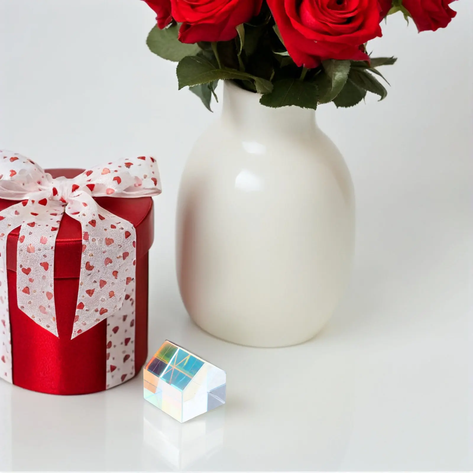 

Набор из 1 шт. Призма-куб для преломления света, стеклянная оптическая призма для декора дома, сада, окон, солнечных ловушек