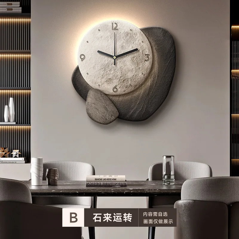 Creatieve, verfijnde wandklokdecoraties Wandlamp met klok voor de eetkamer, woonkamer en wanddecoratie van de eettafel