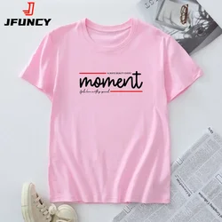 T-shirt da donna a maniche corte taglie forti T-shirt da donna Abbigliamento T-shirt femminile 2024 T-shirt grafiche di moda Top in cotone estivo