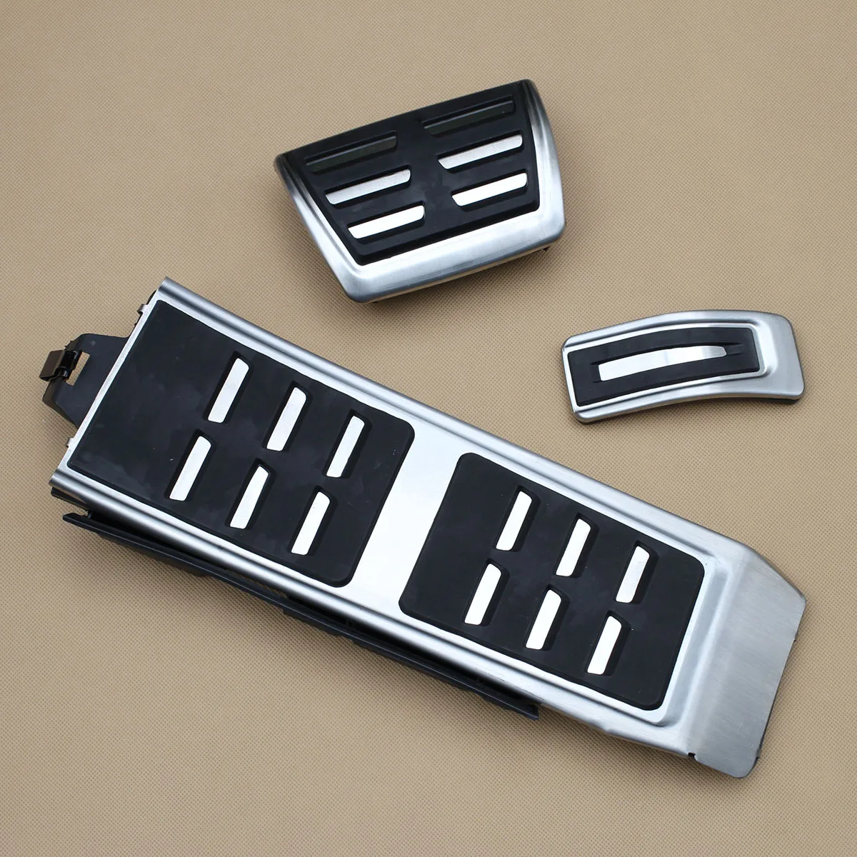 

LHD Stainless Steel Footrest Dead Gas Brake Pedal Cover Set For Audi A4 B8 A5 A6 A7 Q5 Porsche Macan