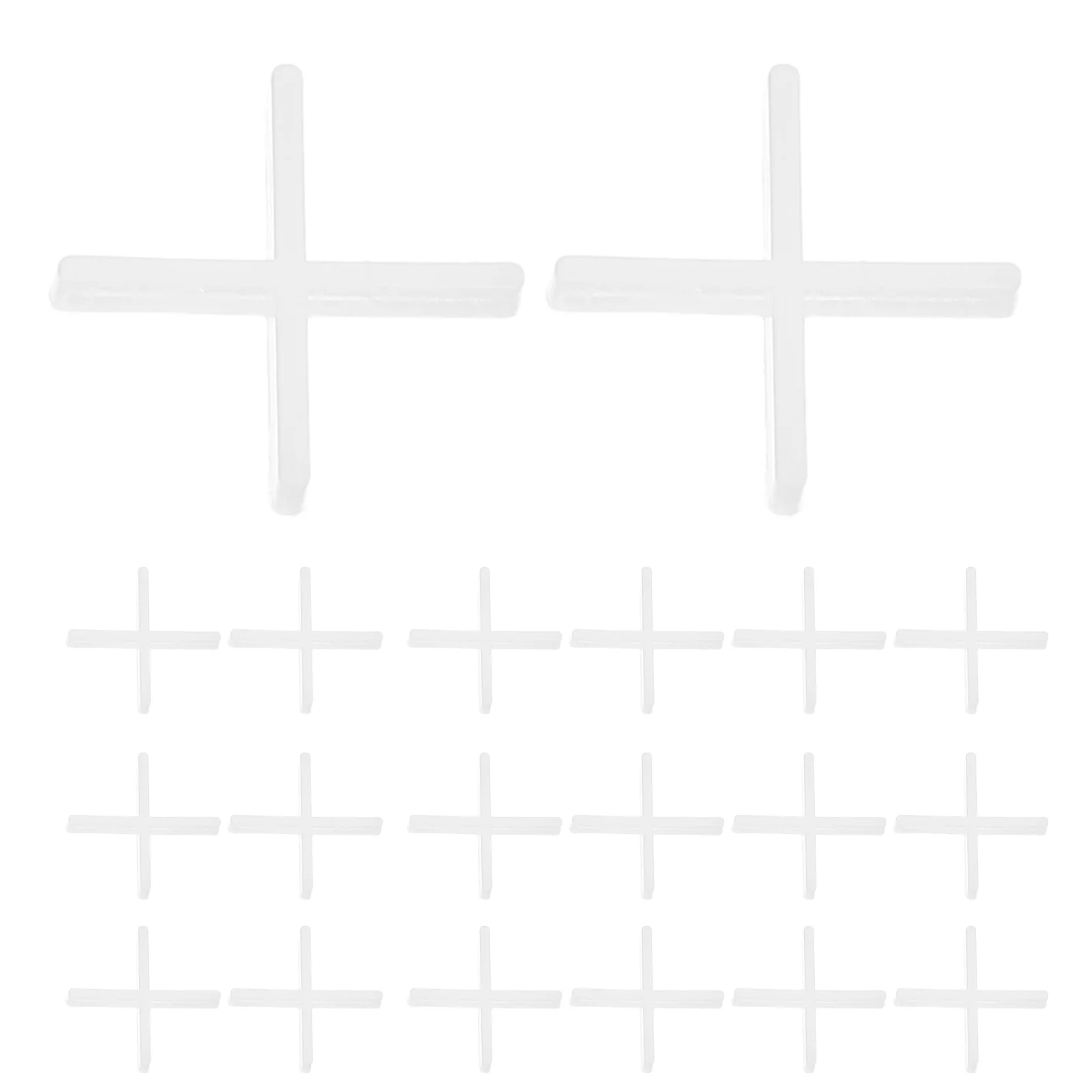 500 قطعة فاصل متقاطع للبلاط 1.5 مللي متر فواصل سيراميك من البورسلين نظام تسوية لتركيب بلاط الحائط الأرضي أداة ضبط تحديد المواقع