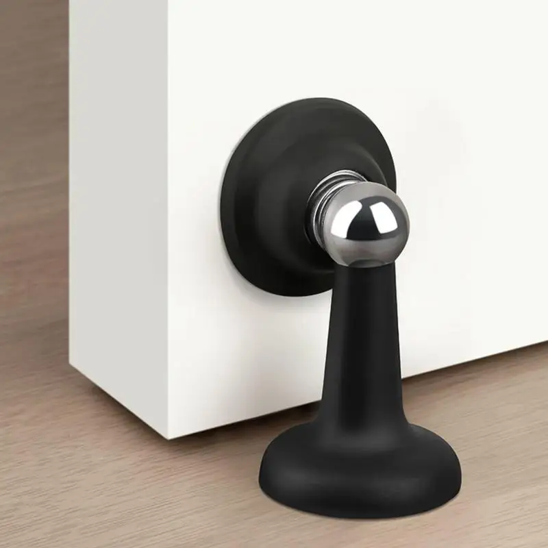 Door Stop Magnetic Door Stopper Holder Anti Collision Doorstop Free-punch Door Suction Door Catch Holder