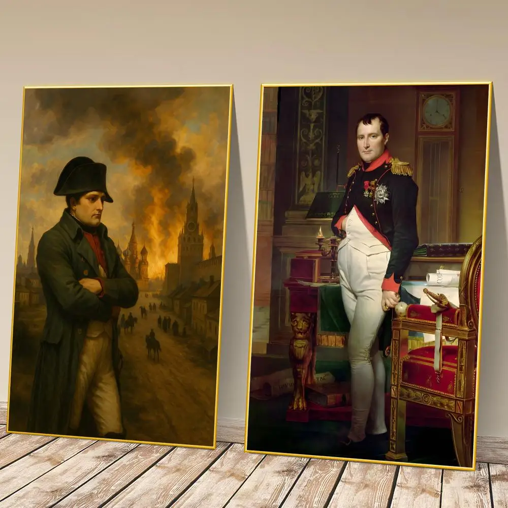 Napoleon-Bonaparte Poster HD Self‑Adhesive Art Print Home Wall Ornament for Clubs Cafe and Living Room Decoration