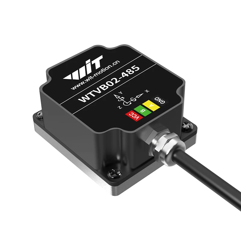 Three-axis Displacement Speed Amplitude Frequency Vibration Sensor IP67 Waterproof Monitoring Motor Water Pump