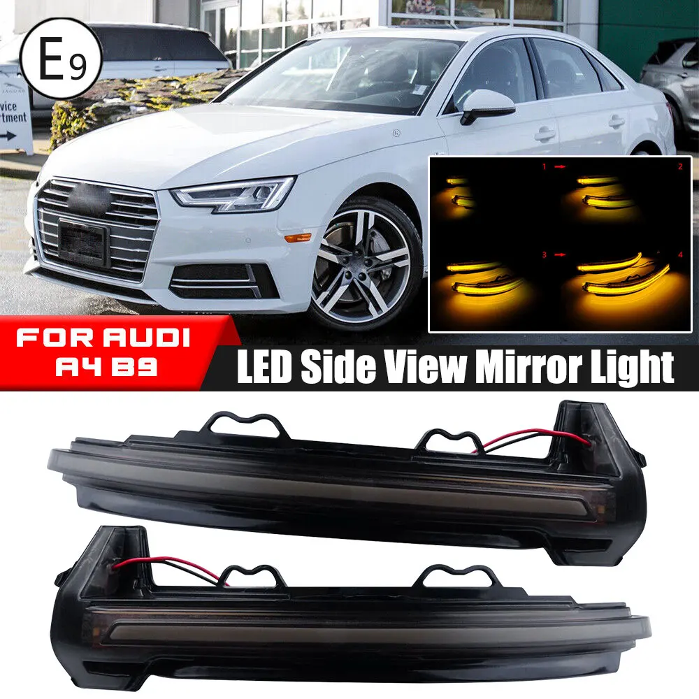 

1 Pairs of L+R Mirror Indicator Signal light For A-udi A4 8W2 8W5 2.0 3.0 30 35 40 45 TDI TFSI S4 qua-ttro