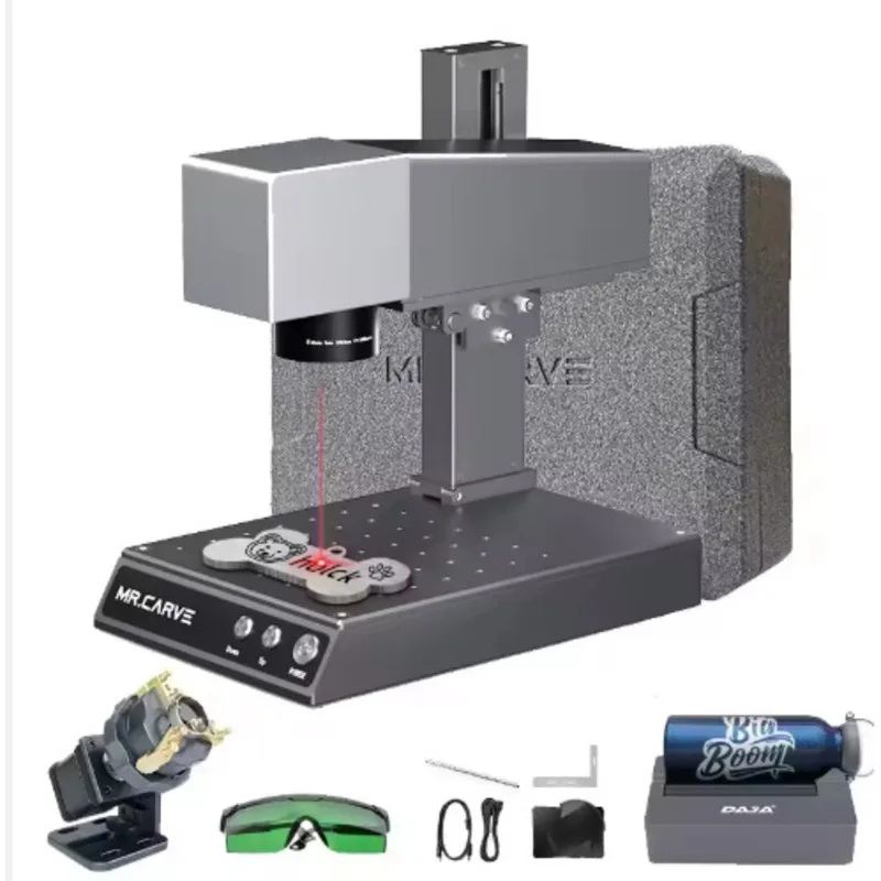 The Latest Mr Cave M1 Portable Fiber Laser Engrave Marking Machine High-precision Desktop Acrylic Metal Engraving Machine