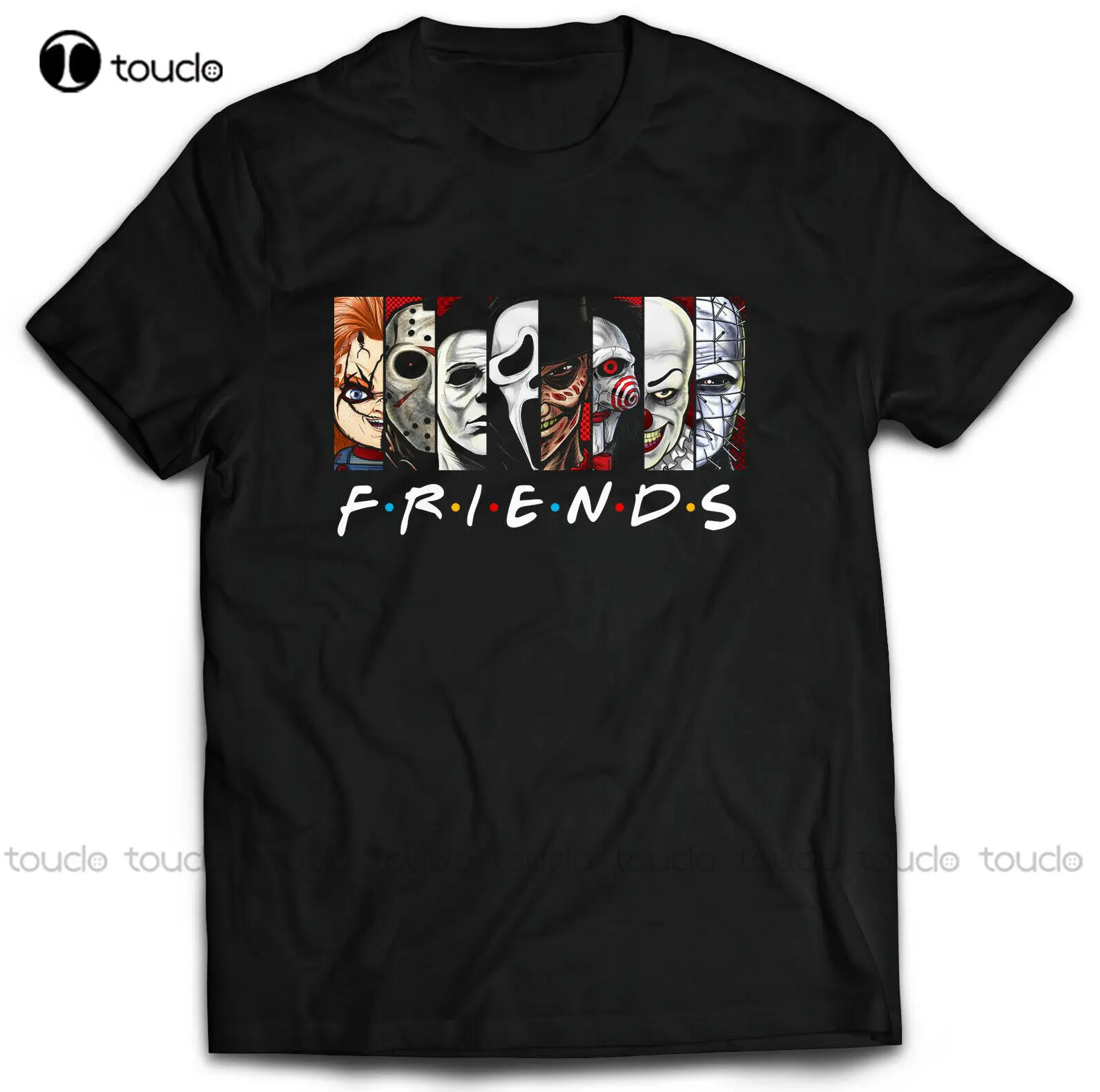 Halloween Friends Michael Myers Saw Chucky'' It T-Shirt White Undershirts Men Custom Aldult Teen Unisex Xs-5Xl Fashion Funny New